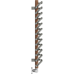 Terma Michelle 1245BTU Nickel Gloss and Copper Heated Towel Rail 780 x 400mm - Size: 78 x 40 x 12.6cm - Multi - Wilko - thumbnail 6