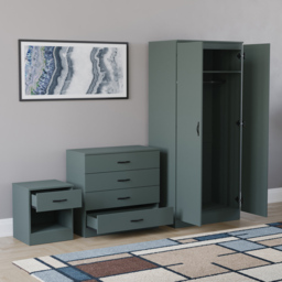 Vida Designs Riano Green 3 Piece Bedroom Furniture Set - Jasper Green - Wilko - thumbnail 5