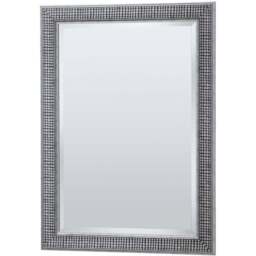 Yearn Silver Cobble Stoned Framed Wall Mirror 100.5 x 72.5cm - Wilko - thumbnail 1