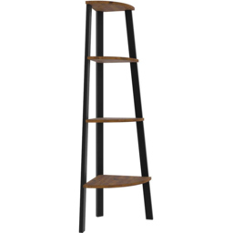 Ealing 4 Shelf Solid Pine Corner Bookcase - Brown - LPD Home - Wilko - thumbnail 3