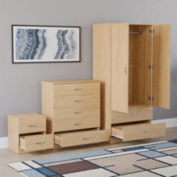 Vida Designs Riano Pine 3 Piece Bedroom Furniture Set - Wilko - thumbnail 5