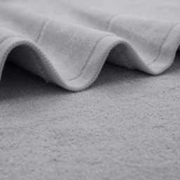 Velosso Velour Plush Cotton Silver Bath Towel Set of 2 - Grey - Wilko - thumbnail 5