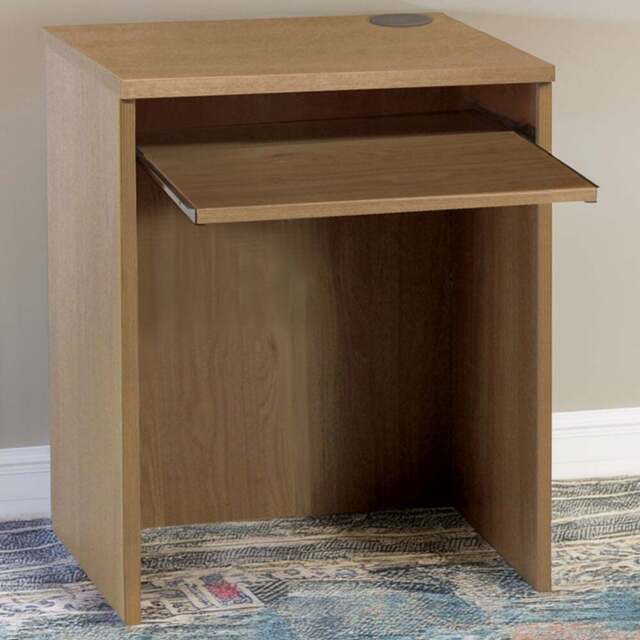 R White Cabinets Small Laptop Desk with Keyboard Tray Brown - Size: 72.8 x 60 x 54cm - Wilko - image 1
