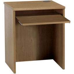 R White Cabinets Small Laptop Desk with Keyboard Tray Brown - Size: 72.8 x 60 x 54cm - Wilko - thumbnail 3