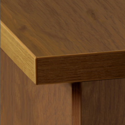 R White Cabinets Small Laptop Desk with Keyboard Tray Brown - Size: 72.8 x 60 x 54cm - Wilko - thumbnail 4