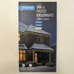 Premier IcicleBrights 300 Warm White LED String Light 7.5m - Size: 5 x 750 x 5cm - Wilko - thumbnail 6