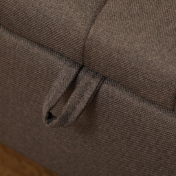 HOMCOM Brown Linen Fabric Storage Ottoman Bench - Size: 44 x 40 x 102cm - Wilko - thumbnail 5