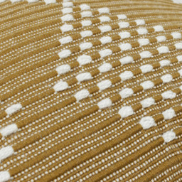 furn. Kadie Gold Woven Feather Filled Cushion 45 x 45cm - Wilko - thumbnail 6
