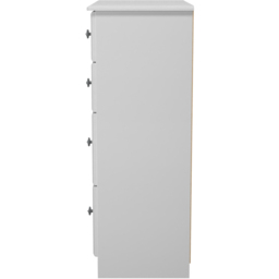 Crowndale Pembroke 4 Drawer Grey Ash Deep Chest of Drawers Ready Assembled - Wilko - thumbnail 5