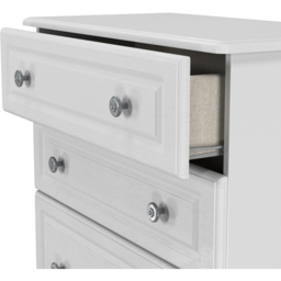 Crowndale Pembroke 4 Drawer Grey Ash Deep Chest of Drawers Ready Assembled - Wilko - thumbnail 7