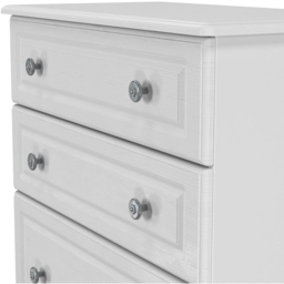 Crowndale Pembroke 4 Drawer Grey Ash Deep Chest of Drawers Ready Assembled - Wilko - thumbnail 6