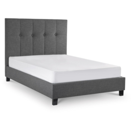 Julian Bowen Sorrento King Size Slate Linen Bed Frame - Cream - Wilko - thumbnail 4