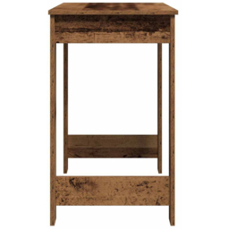 vidaXL Single Drawer Office Desk Old Wood Effect - Size: 75 x 100 x 45cm - Brown - Wilko - thumbnail 6