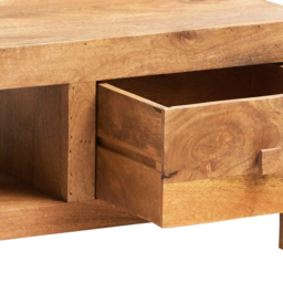 Brooklyn Napoli Toko 2 Drawer Single Shelf Light Mango Wide Screen TV Unit - Brown - Wilko - thumbnail 5