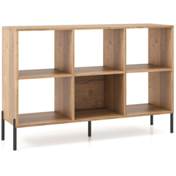 Costway 6 Cube Natural Wooden Bookshelf - Size: 6 Shelf - Cream - Wilko - thumbnail 3