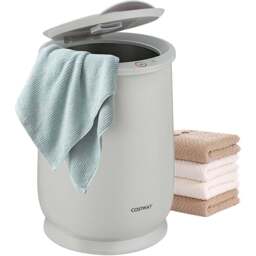 Costway Grey Portable Towel Warmer Bucket 21L - Size: 33 x 33 x 47cm - Wilko