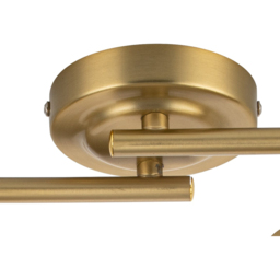 Cosylyte Hilston 4 Light Smoky Glass Shade Gold Wavy Bar Spotlight with Metal Base - Size: 50 x 30 x 16.5cm - Wilko - thumbnail 6