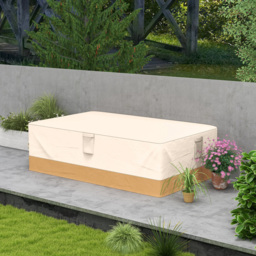 Outsunny Beige Oxford Fabric Waterproof Garden Furniture Cover with Vents 275 x 208 x 78cm - Size: 78 x 275 x 208cm - Wilko - thumbnail 3