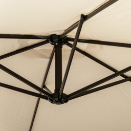 Royalcraft Ivory Cantilever Overhanging Parasol 3m - Cream - Wilko - thumbnail 3