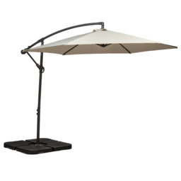 Royalcraft Ivory Cantilever Overhanging Parasol 3m - Cream - Wilko