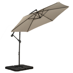 Royalcraft Ivory Cantilever Overhanging Parasol 3m - Cream - Wilko - thumbnail 4