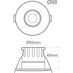 ENER-J 7W Fire Rated LED Downlight - Size: 150 x 20 x 12cm - Wilko - thumbnail 7