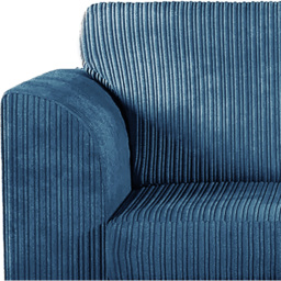 Luxor Single Seater Marine Blue Jumbo Cord Armchair - Wilko - thumbnail 5