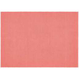 Hug Rug Coral Pink Plain Woven Rug 80 x 150cm - Wilko
