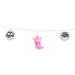 20 LED Disco Cowboy String Light Pink - Wilko - thumbnail 7