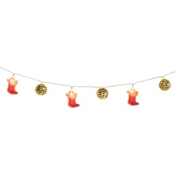 20 LED Disco Cowboy String Light Pink - Wilko - thumbnail 5