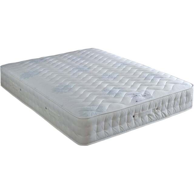 Brooklyn Small Single 1400 Pocket Sprung Memory Foam Mattress - White - Bedmaster - Wilko - image 1