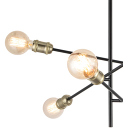 Cosylyte Charlton 6 Light Adjustable Arm Industrial Ceiling Light - Size: 89 x 17 x 17cm - Black - Wilko - thumbnail 5