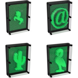 Global Gizmos Glow In the Dark Pin Art - Size: 18.5 x 6.5 x 13.5cm - Green - Wilko - thumbnail 4