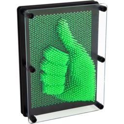 Global Gizmos Glow In the Dark Pin Art - Size: 18.5 x 6.5 x 13.5cm - Green - Wilko - thumbnail 1