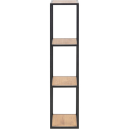 Florence Seaford 3 Shelf Oak and Black Metal Wall Shelf - Furniture To Go - Wilko - thumbnail 5