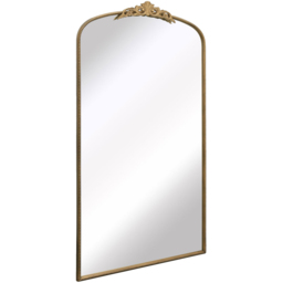 The Crown Gold Arched Metal Leaner Wall Mirror 174 x 96cm - MirrorOutlet - Wilko - thumbnail 4