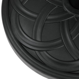 Living and Home Spiral Cross Effect Heavy Duty Round Umbrella Base 25kg - Size: 35 x 45 x 45cm - Black - Wilko - thumbnail 6