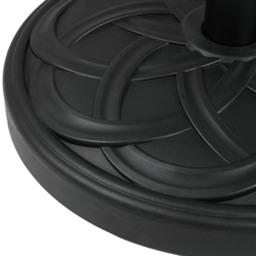 Living and Home Spiral Cross Effect Heavy Duty Round Umbrella Base 25kg - Size: 35 x 45 x 45cm - Black - Wilko - thumbnail 5