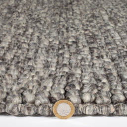 Esselle Home Delilah Grey Mottled Wool Pebble Rug 160 x 230cm - Size: 230 x 160 x 1.9cm - Wilko - thumbnail 6