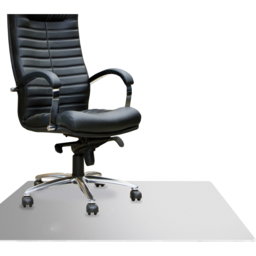 Floortex Megamat Extra Thick Chair Mat 89 x 119cm - Clear - Wilko - thumbnail 4