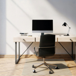 Floortex Megamat Extra Thick Chair Mat 89 x 119cm - Clear - Wilko - thumbnail 3