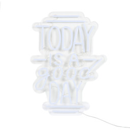 Today Is A Good Day Neon Sign - White - Wilko - thumbnail 4