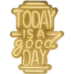 Today Is A Good Day Neon Sign - White - Wilko - thumbnail 5