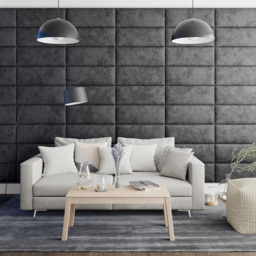 Aspire EasyMount Black Mirazzi Velvet Upholstered Wall Mounted Headboard Panels 2 Pack - Aspire Beds - Wilko - thumbnail 4