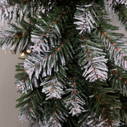 Samuel Alexander Warm White LED Snow Tipped Christmas Wreath Green 60cm - Size: 60 x 60 x 60cm - Wilko - thumbnail 5