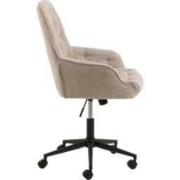 Florence Erik Monza Beige Gas Lift Desk Chair - Size: 106 x 60 x 67.5cm - Multi - Furniture To Go - Wilko - thumbnail 4