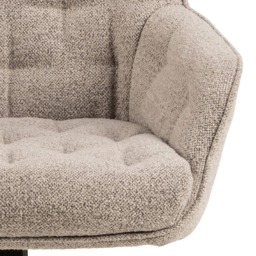 Florence Erik Monza Beige Gas Lift Desk Chair - Size: 106 x 60 x 67.5cm - Multi - Furniture To Go - Wilko - thumbnail 7