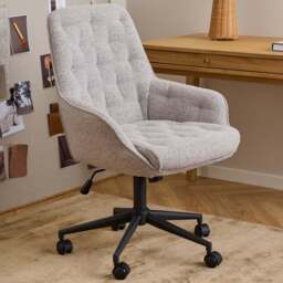 Florence Erik Monza Beige Gas Lift Desk Chair - Size: 106 x 60 x 67.5cm - Multi - Furniture To Go - Wilko - thumbnail 1