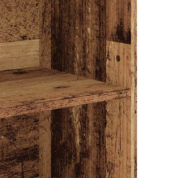 vidaXL 3 Open Shelf Old Wood Hanging Wall Cabinet - Size: 90 x 69.5 x 32.5cm - Brown - Wilko - thumbnail 7
