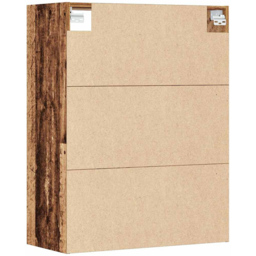 vidaXL 3 Open Shelf Old Wood Hanging Wall Cabinet - Size: 90 x 69.5 x 32.5cm - Brown - Wilko - thumbnail 5